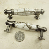DIY Décor Hub - 3 inch Antique Silver-Gray Cabinet Pulls, 20-Pack