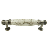 DIY Décor Hub - 3 3/4 inch Antique Silver-Gray Cabinet Pulls, 20-Pack